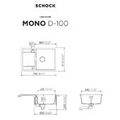 Pomivalno korito SCHOCK Mono D-100 Puro